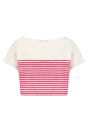 'Marinière' T-shirt Fuchsia