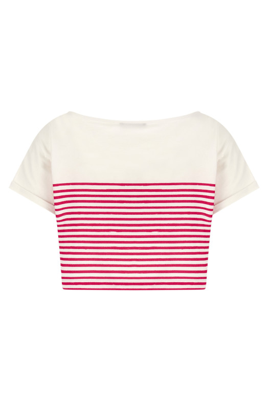 'Marinière' T-shirt Fuchsia