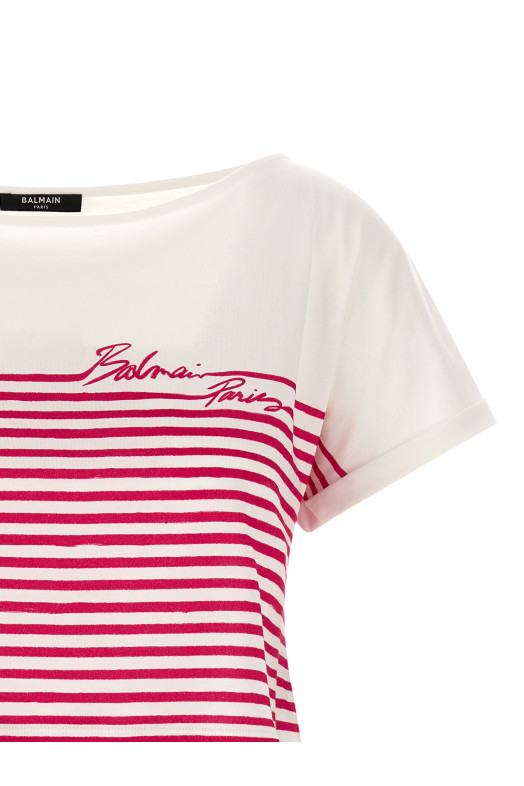'Marinière' T-shirt Fuchsia