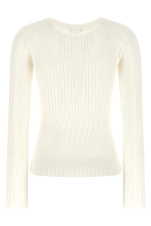3 buttons sweater White
