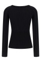 3 buttons sweater Black