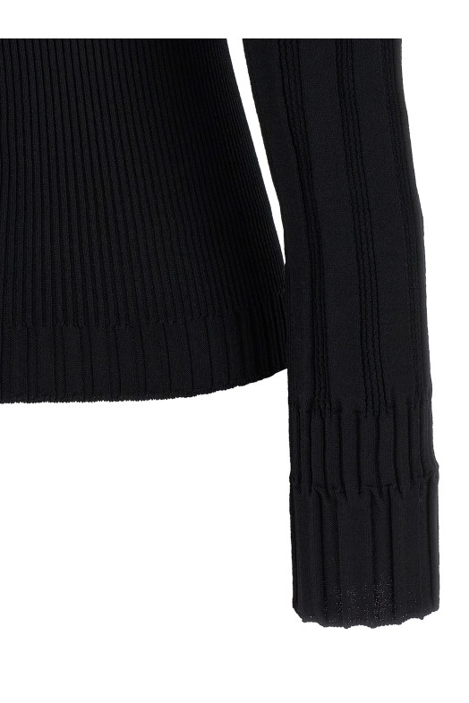 3 buttons sweater Black