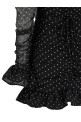 'Printed Long-Sleeve' dress Black