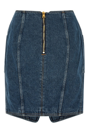 Спідниця з поясом Синя GF1LBB28DG086EX