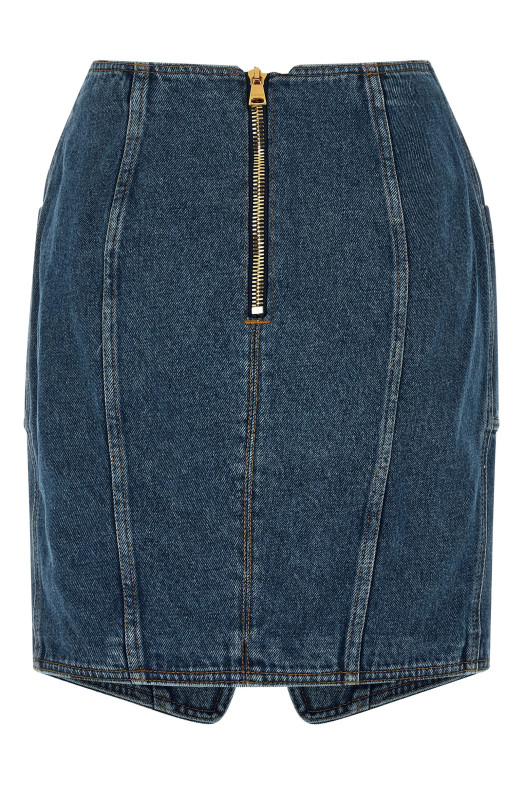 Юбка с поясом Синяя GF1LBB28DG086EX