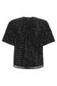 'Beaded Oversize' top Black