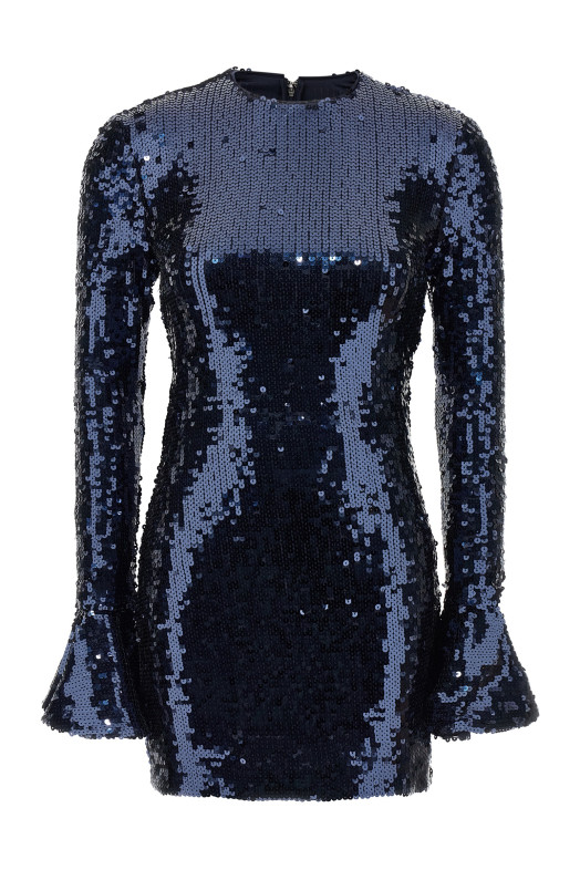 Платье с пайетками Синее ROTATE BIRGER CHRISTENSEN 11461423182318