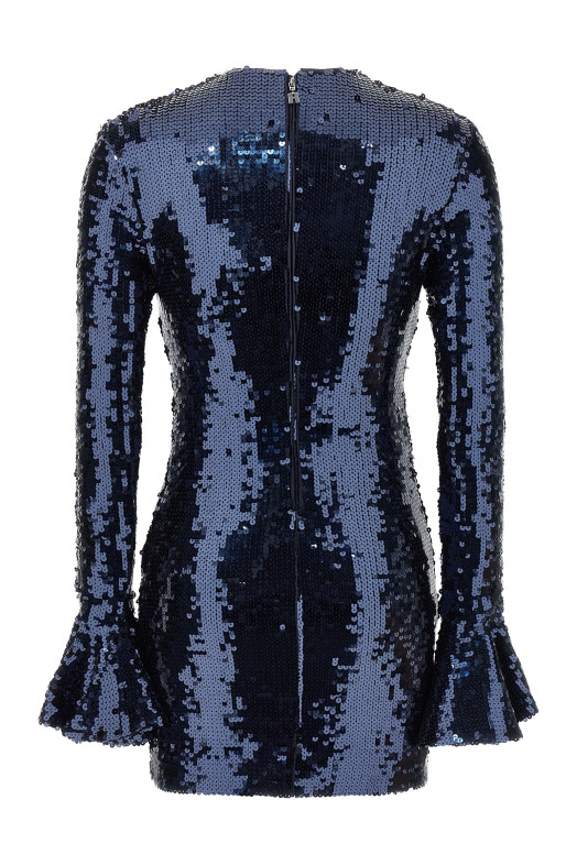 Платье с пайетками Синее ROTATE BIRGER CHRISTENSEN 11461423182318