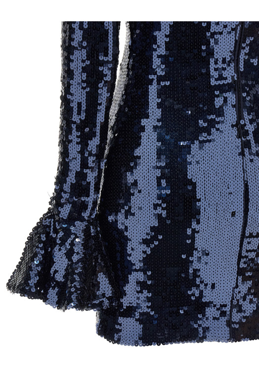 Платье с пайетками Синее ROTATE BIRGER CHRISTENSEN 11461423182318