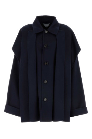 Midnight blue wool blend coat BOTTEGA VENETA (781309V3OO0)