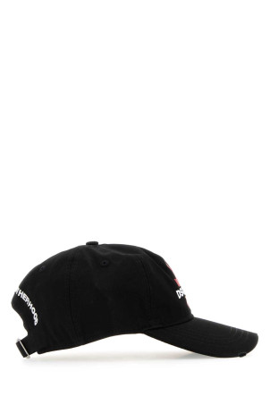 Black cotton baseball cap DSQUARED (BCM076705C00001)
