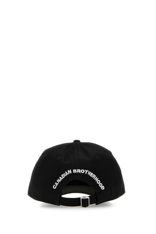 Black cotton baseball cap DSQUARED (BCM076705C00001)