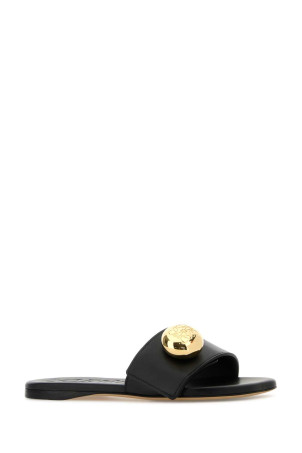 Black leather Pebble slippers Black LOEWE (L815465XB0)