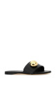 Black leather Pebble slippers Black LOEWE (L815465XB0)
