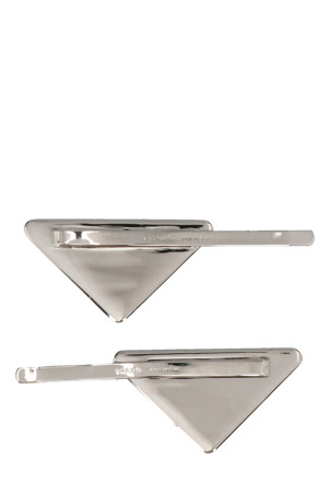 Логотип, набор из двух заколок, черный PRADA 1IF0512BA6F0002