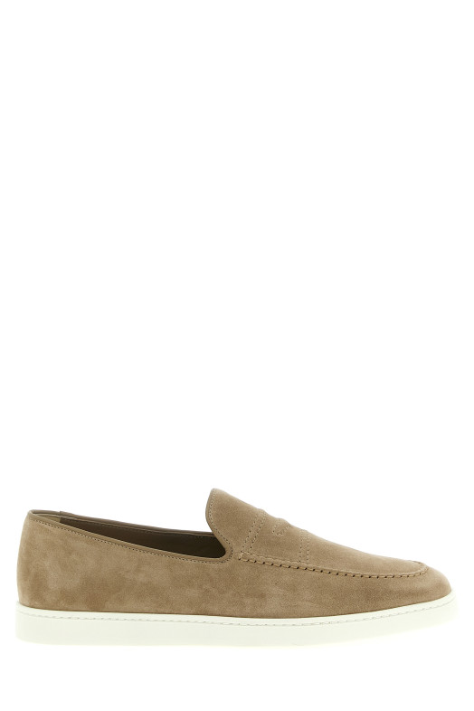 Suede loafers Beige