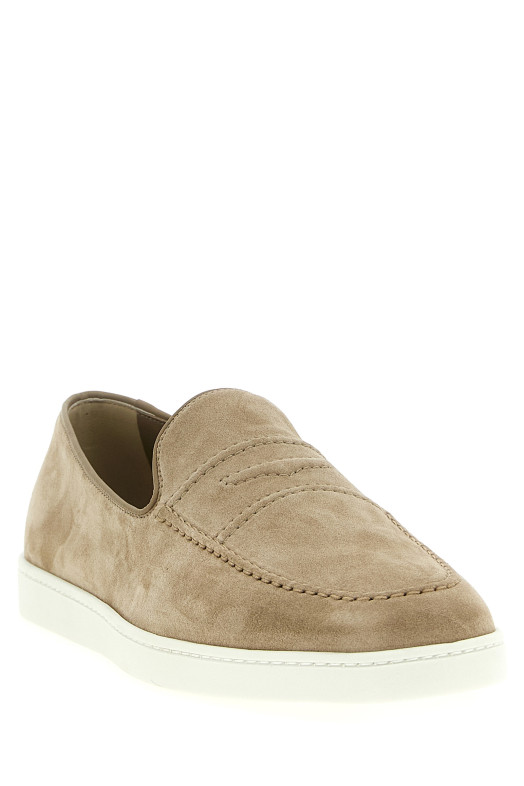 Suede loafers Beige
