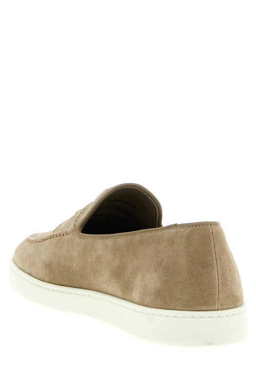Suede loafers Beige