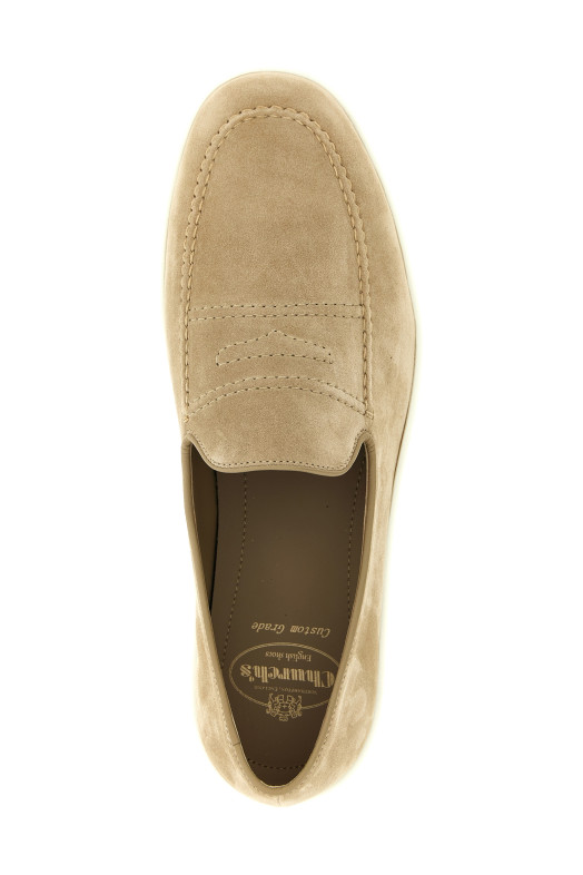 Suede loafers Beige