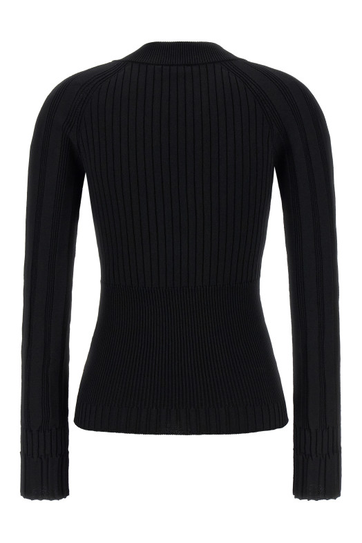 Button Cardigan Black