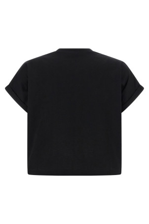 Коротка футболка Чорна BALMAIN GF1EE005BD40EAB