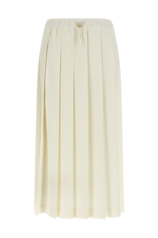 Плиссированная юбка Белая FABIANA FILIPPI GND266F398D7540145