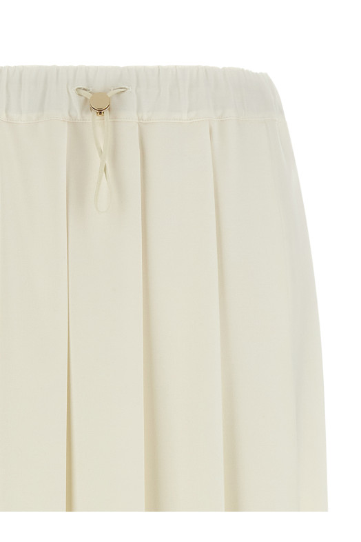 Плиссированная юбка Белая FABIANA FILIPPI GND266F398D7540145