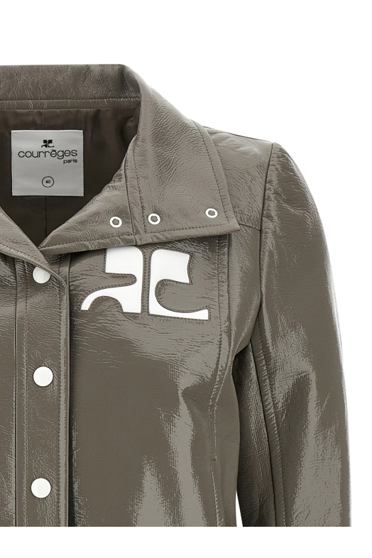 Куртка «Винил» Коричневая 223CBL005VY00141099