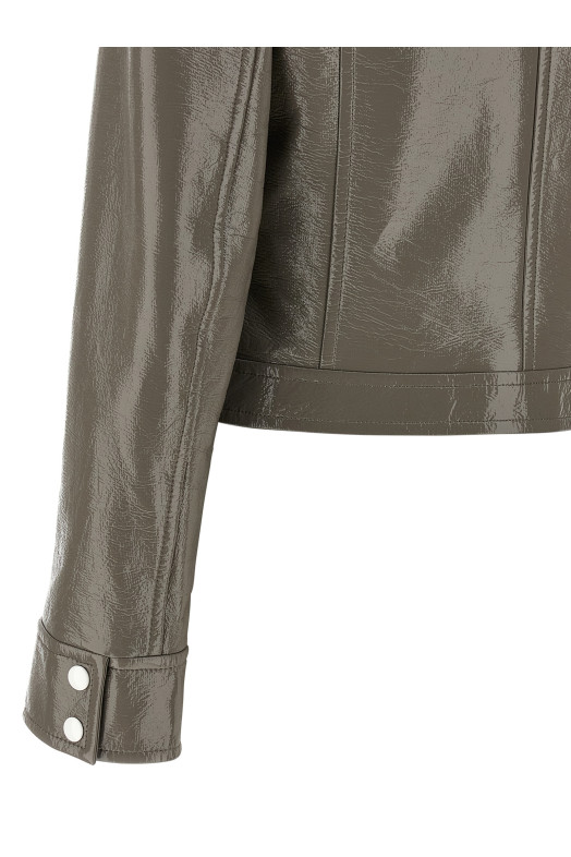 Куртка «Винил» Коричневая 223CBL005VY00141099