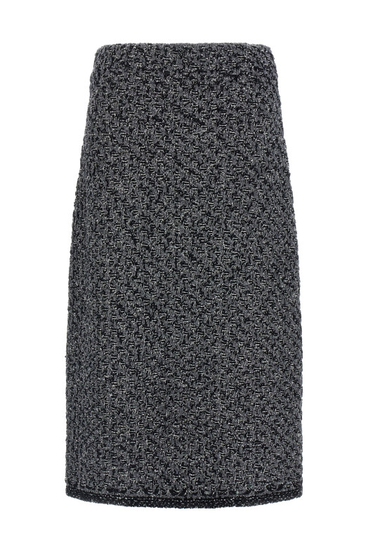 Tweed skirt Blue