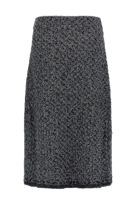 Tweed skirt Blue