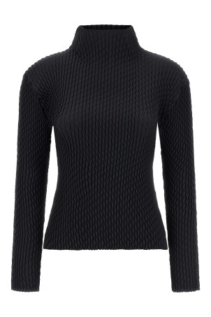'Sleek Pleats' sweater Black