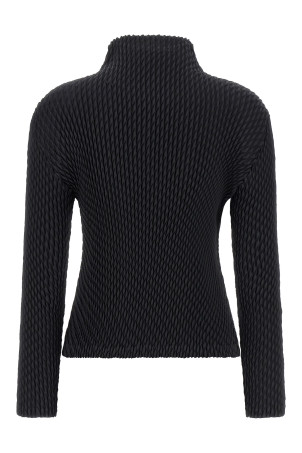 'Sleek Pleats' sweater Black