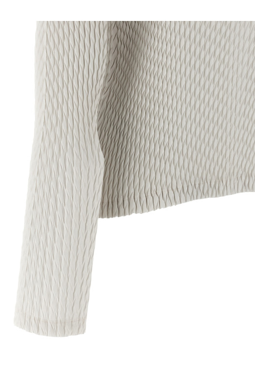 'Sleek Pleats' cardigan White