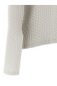 'Sleek Pleats' cardigan White