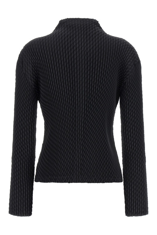 'Sleek Pleats' cardigan Black