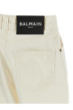 Джинсы с вышивкой Белые BALMAIN GF1MI070DG140FC