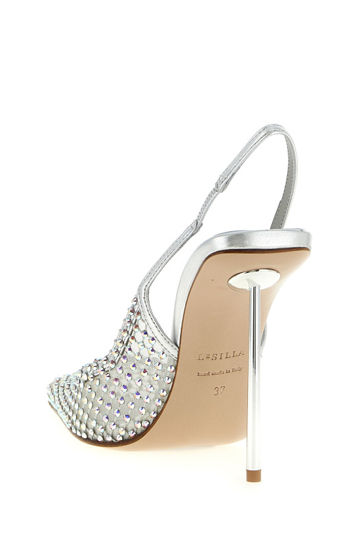 'Gilda' slingback Silver