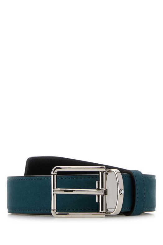 Air Force blue suede reversible belt MONTBLANC (221005)
