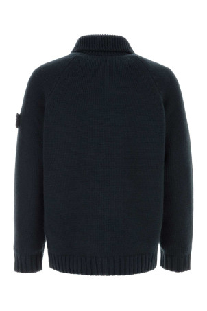 Темно-синий кашемировый кардиган Черный STONE ISLAND (5100080FD)