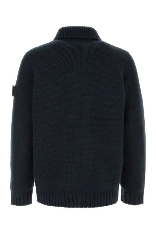 Темно-синий кашемировый кардиган Черный STONE ISLAND (5100080FD)