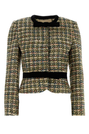 Багатоколірний твідовий блейзер VALENTINO GARAVANI (7B0CE4T09R6)