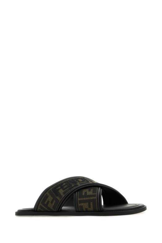 Вышитые тапочки с супинатором FENDI (7X1548AJZE)