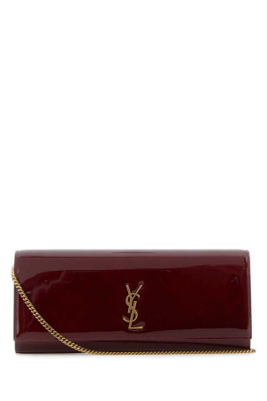 Burgundy leather Kate clutch SAINT LAURENT (851921AAEX1)