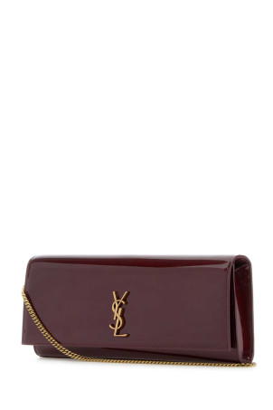 Burgundy leather Kate clutch SAINT LAURENT (851921AAEX1)