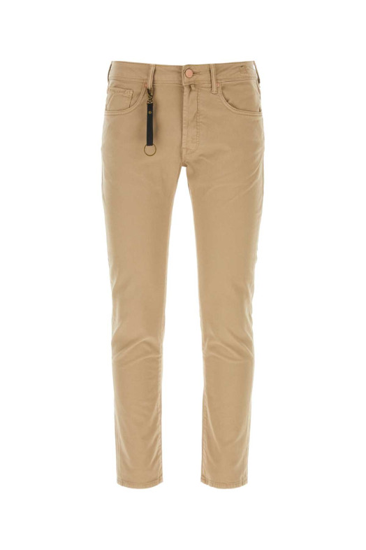Beige stretch cotton pant INCOTEX (BDPS0003F1700305S)