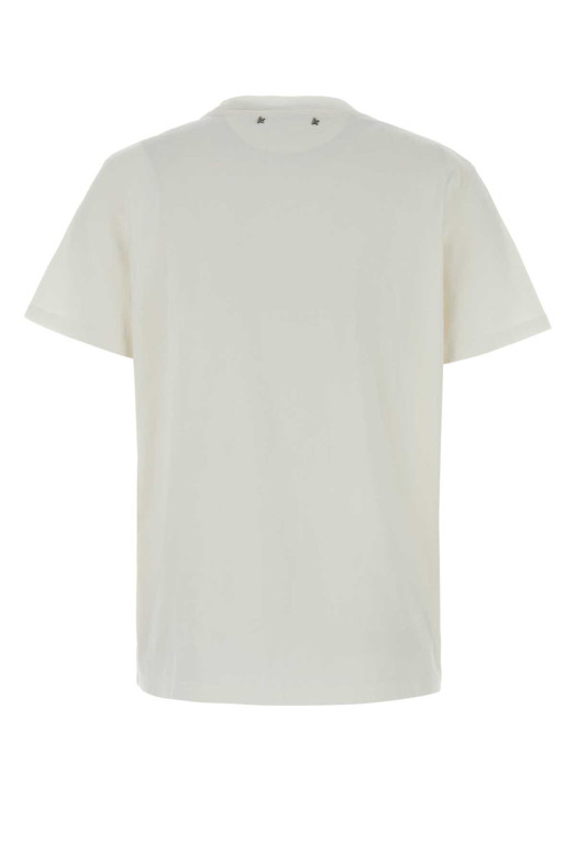 Белая хлопковая футболка GOLDEN GOOSE DELUXE BRAND (GWP01220P000673)