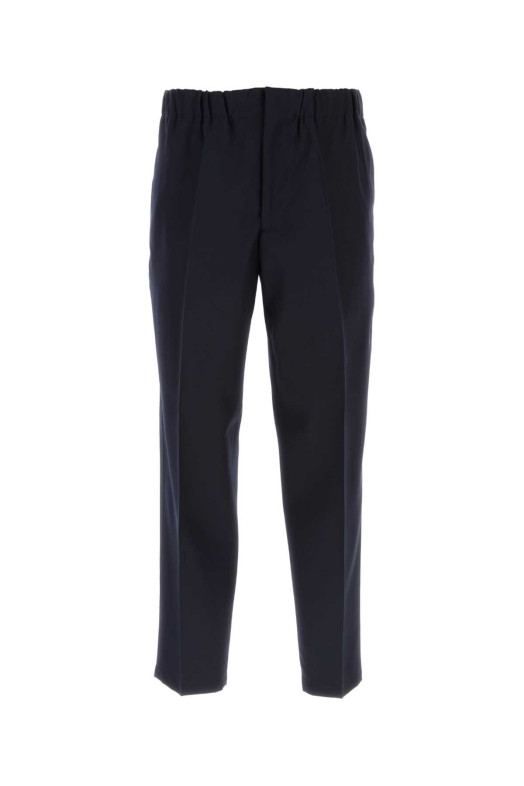 Midnight blue wool pant Black JIL SANDER (J23KA0005J40022)