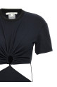 Сукня-футболка з вирізом Чорна NENSI DOJAKA NDSS23DR110BLACK