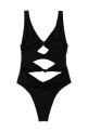 Цельный купальник с узлом Черный ELISABETTA FRANCHI CS73B51E2110